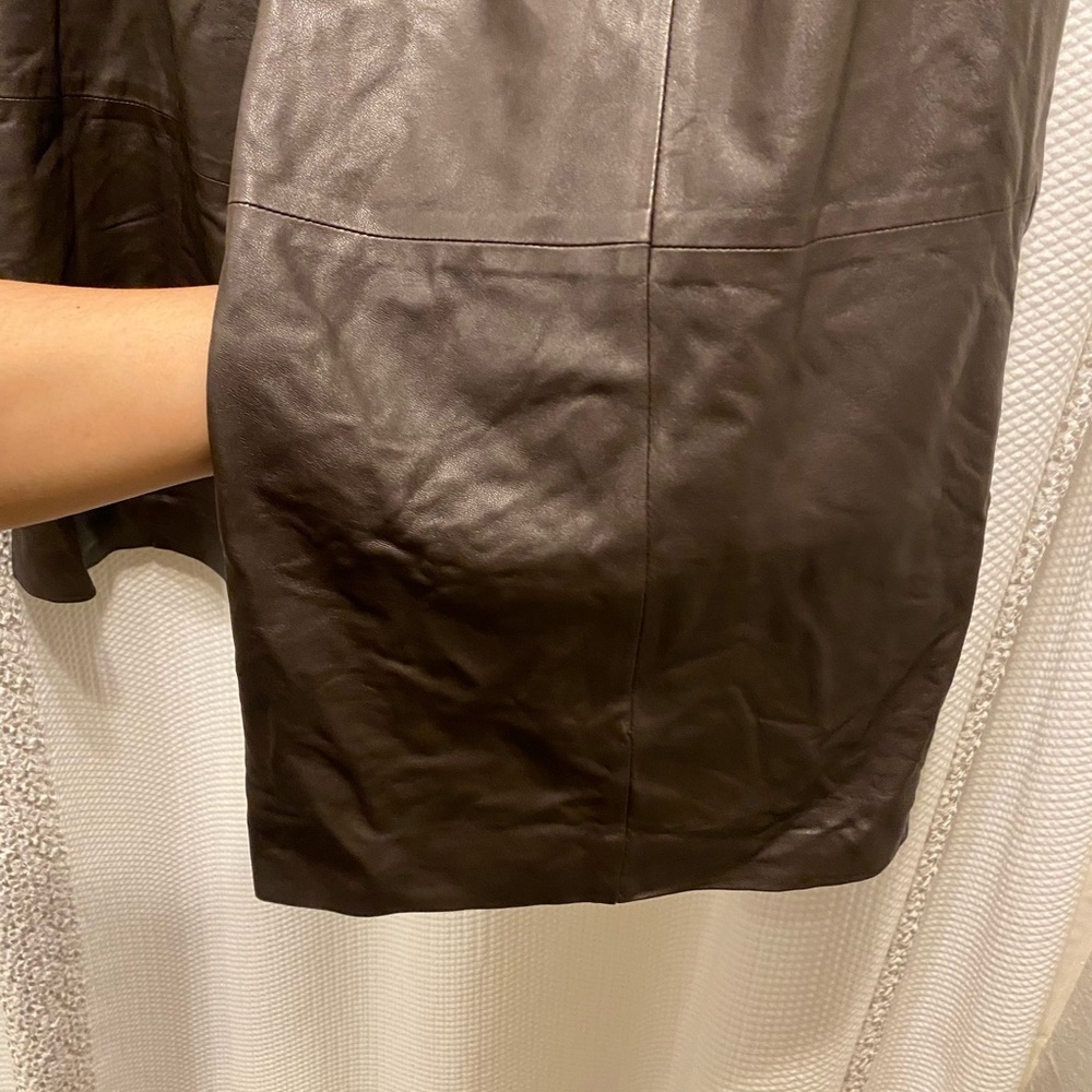 Vince 100% lamb leather cropped flare pant 4 - Picture 4 of 9